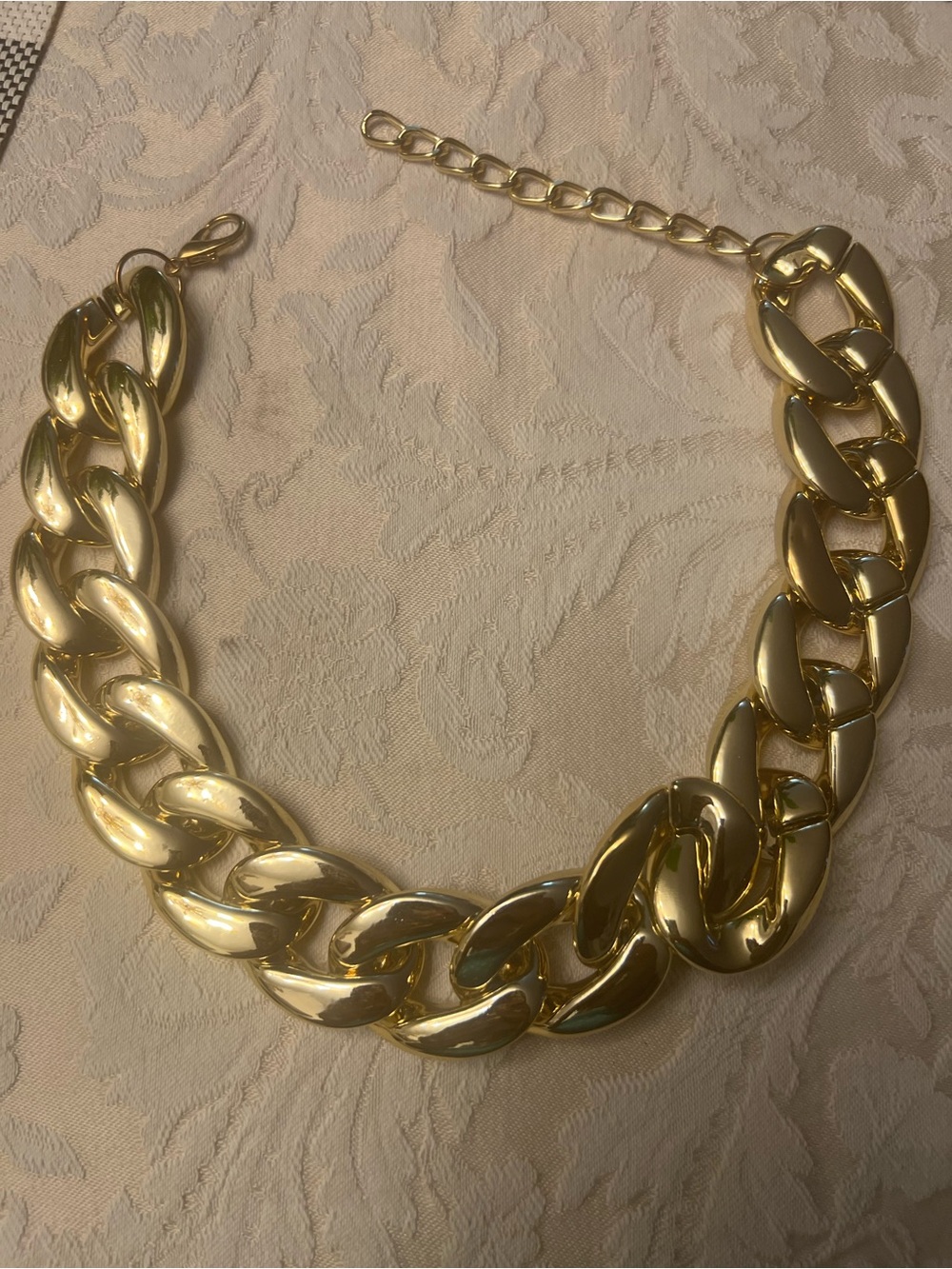 Gold-Tone Chunky Curb Chain Necklace - Women Jewelry